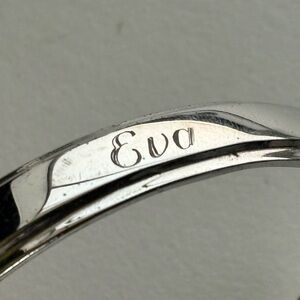 Vintage Eva Engraved Bracelet Sterling Silver